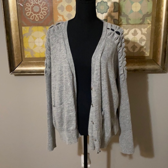 BCBGeneration Gray Cardigan Small - Picture 1 of 5